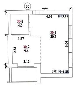 Клубний будинок На Макіївській — 37 м²