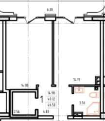 ЖК Гімназист — 50.5 м²
