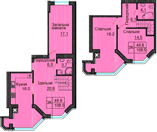 ЖК Sofia Nova — 108.5 м²