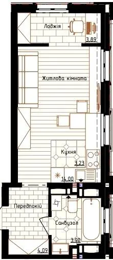 ЖК Нова Англія — 29.1 м²