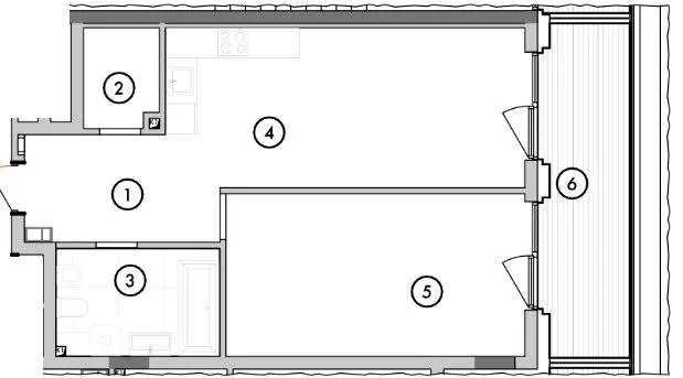 ЖК WILLBE Green Residence — 61.6 м²