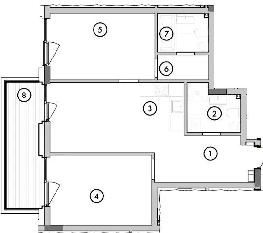 ЖК WILLBE Green Residence — 69.3 м²