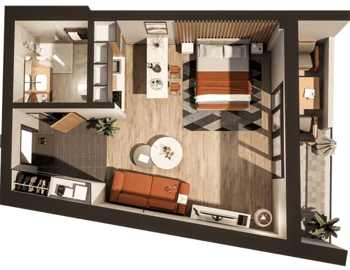 Апарт-комплекс KARDAMON LIFESTYLE RESORT & SPA — 30 м²