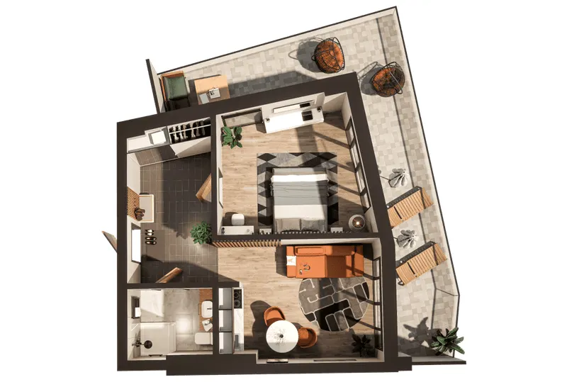 Апарт-комплекс KARDAMON LIFESTYLE RESORT & SPA — 55 м²