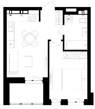 ЖК Литовський квартал — 41.3 м²