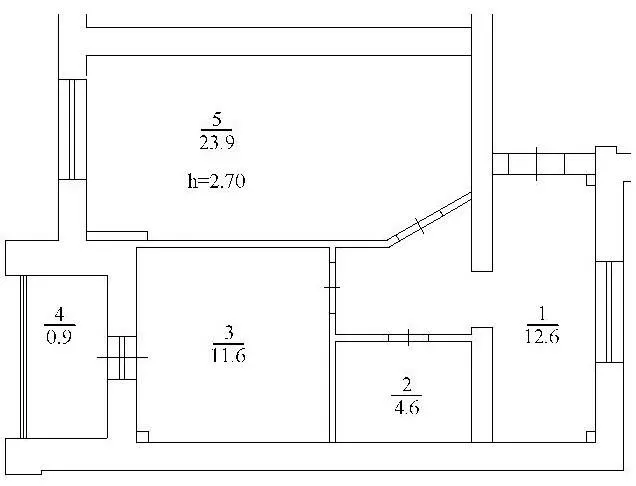 ЖК Набережний — 53.6 м²