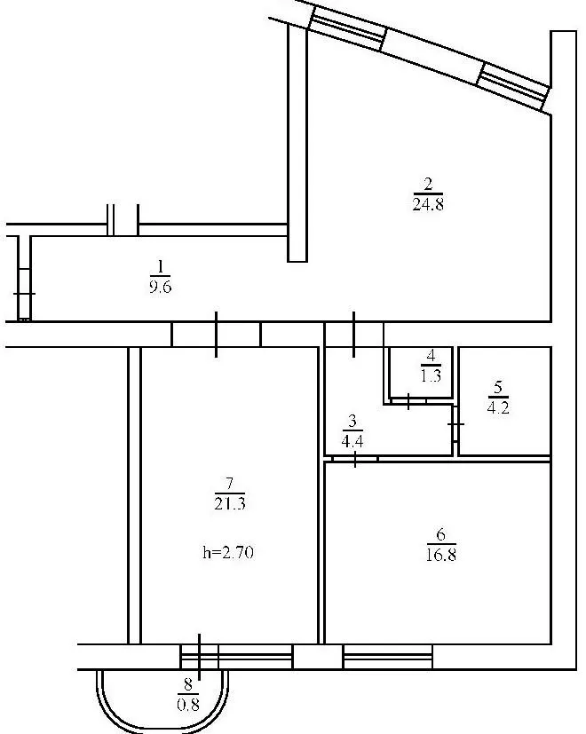ЖК Набережний — 83.2 м²