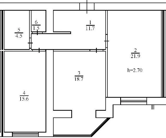 ЖК Набережний — 73.9 м²