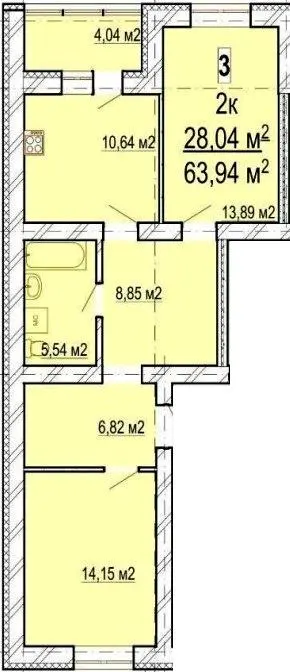 ЖК Friendly — 63.9 м²