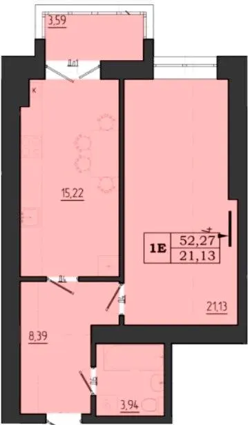 МЖК Сім'я — 52.3 м²