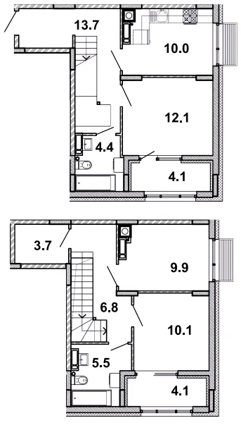 ЖК Мрія — 84.4 м²
