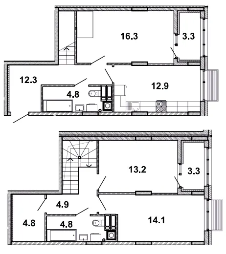 ЖК Мрія — 94.7 м²