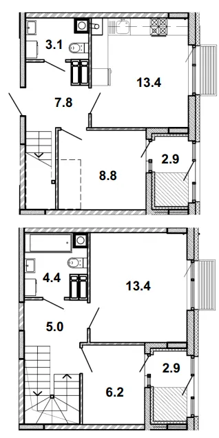 ЖК Мрія — 67.9 м²