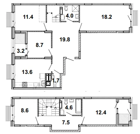 ЖК Мрія — 117.1 м²