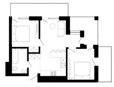 ЖК Шведський квартал — 55.2 м²
