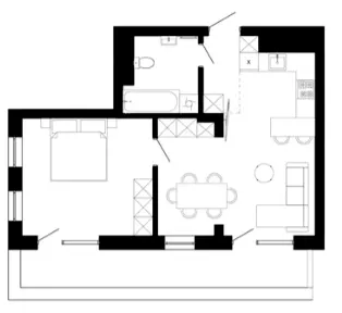 ЖК Шведський квартал — 50.8 м²