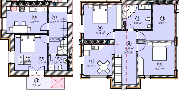 ЖК Паркова Долина — 125.5 м²