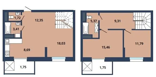 ЖК Boryspil Residence — 86.9 м²