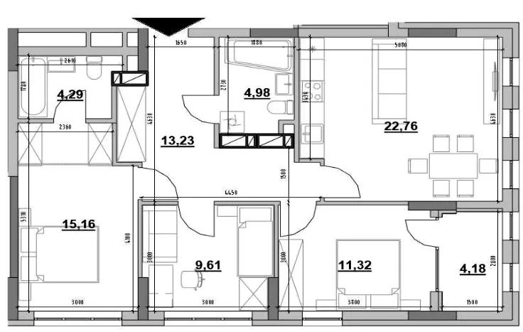 ЖК Park Life — 85.5 м²