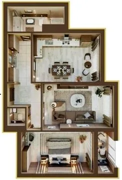 2-комнатная квартира, 88 м², вул. Шолом-Алейхема, 1, Белая Церковь — фото 1