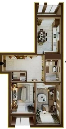 ЖК Dynastia BC — 83.5 м²