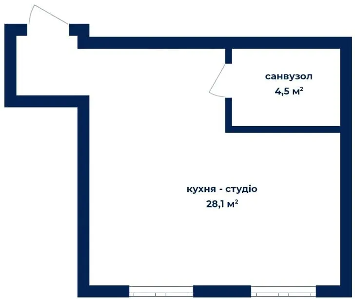 Клубний будинок Liverpool House — 32.6 м²