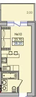 ЖК Smart House — 28.2 м²
