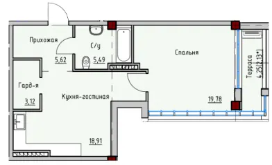 ЖК ITown — 54.6 м²