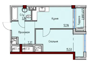 ЖК ITown — 41.1 м²