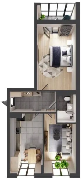 ЖК Кленовий Парк — 59.8 м²