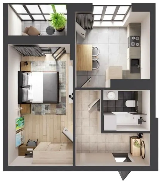 ЖК Кленовий Парк — 41.3 м²