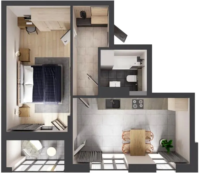ЖК Кленовий Парк — 45.8 м²