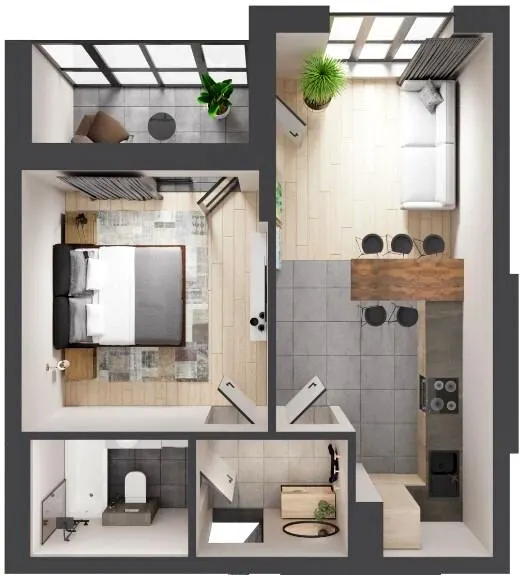 ЖК Кленовий Парк — 45.2 м²