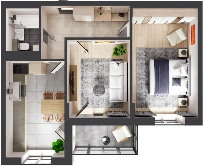 ЖК Кленовий Парк — 57.9 м²