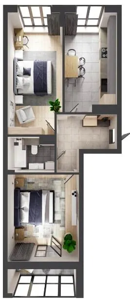 ЖК Кленовий Парк — 62.2 м²