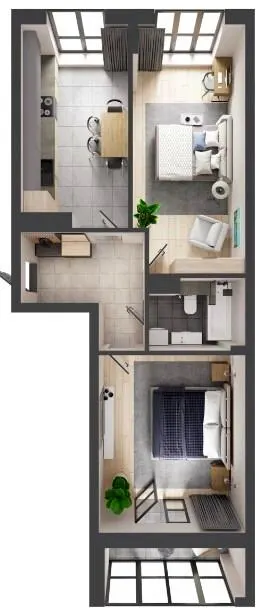 ЖК Кленовий Парк — 62.1 м²