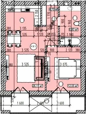ЖК Спортивний — 52.9 м²