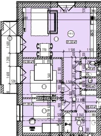 ЖК Спортивний — 78.3 м²