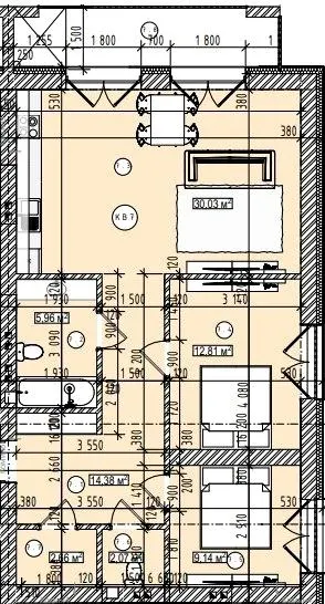 ЖК Спортивний — 78.9 м²