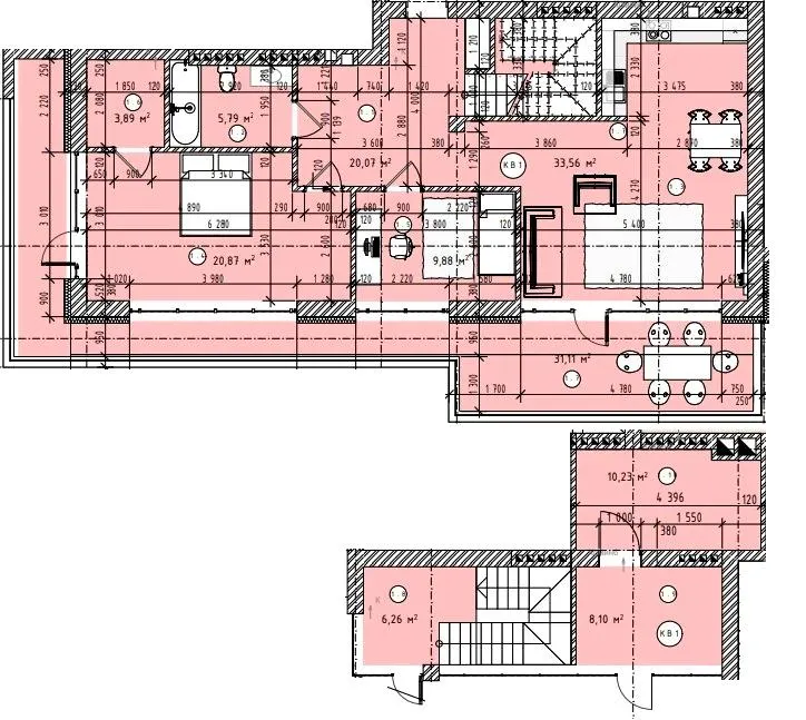 ЖК Спортивний — 128 м²