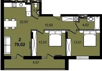 ЖК INFINITY PARK — 70 м²