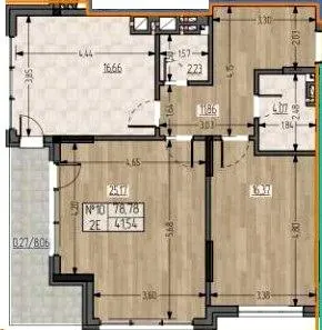 ЖБК Полетаєва — 78.8 м²