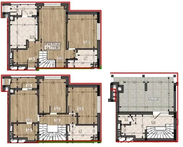 ЖБК Полетаєва — 159.3 м²