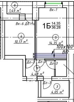 Клубний будинок 7Residence — 36.3 м²