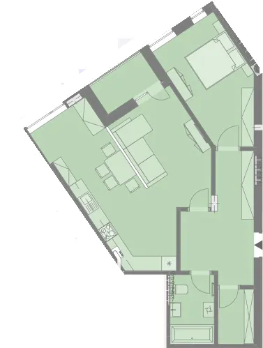 ЖК Silver One — 68.7 м²