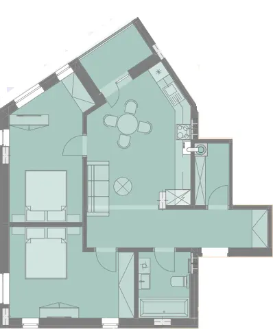 ЖК Silver One — 67.1 м²