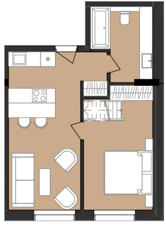 ЖК PUSHA HOUSE — 51.2 м²