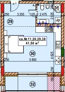 ЖК POLYANA LAND — 41.5 м²