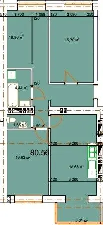 ЖК Family House — 80.6 м²