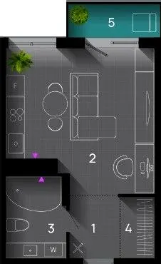 ЖК SKYGARDEN — 35 м²